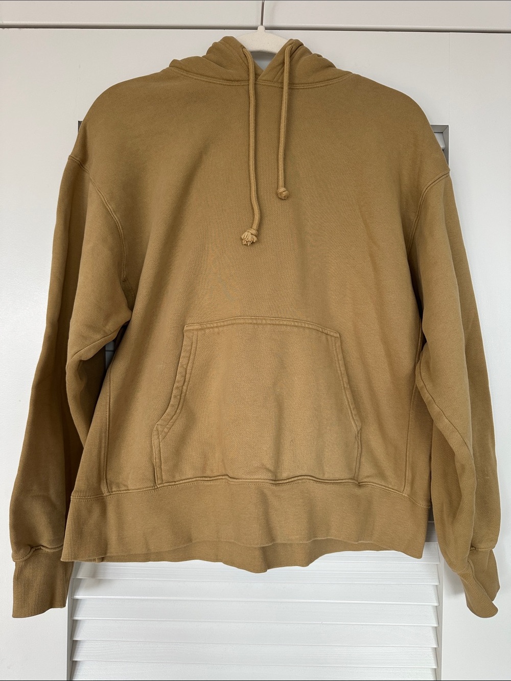 Aritzia TNA CozyAF Fleece 2-Piece Hoodie Jogger Set Camel Tan Size 1/S - Picture 4 of 11